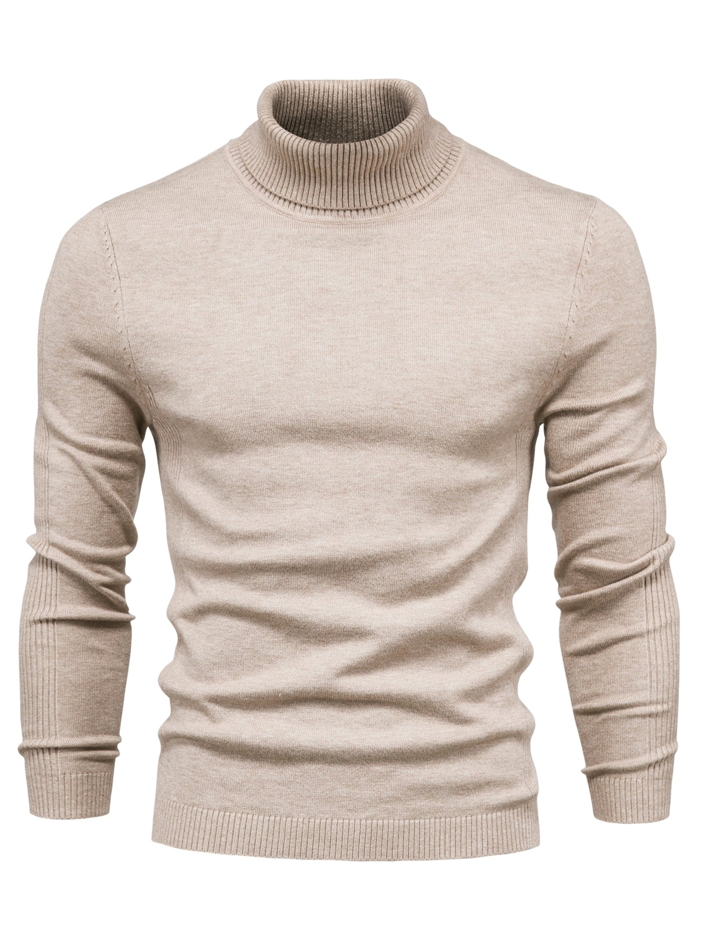 Herren Strickpullover Langärmlig Slim Fit Rollkragen - BerlinGlamour
