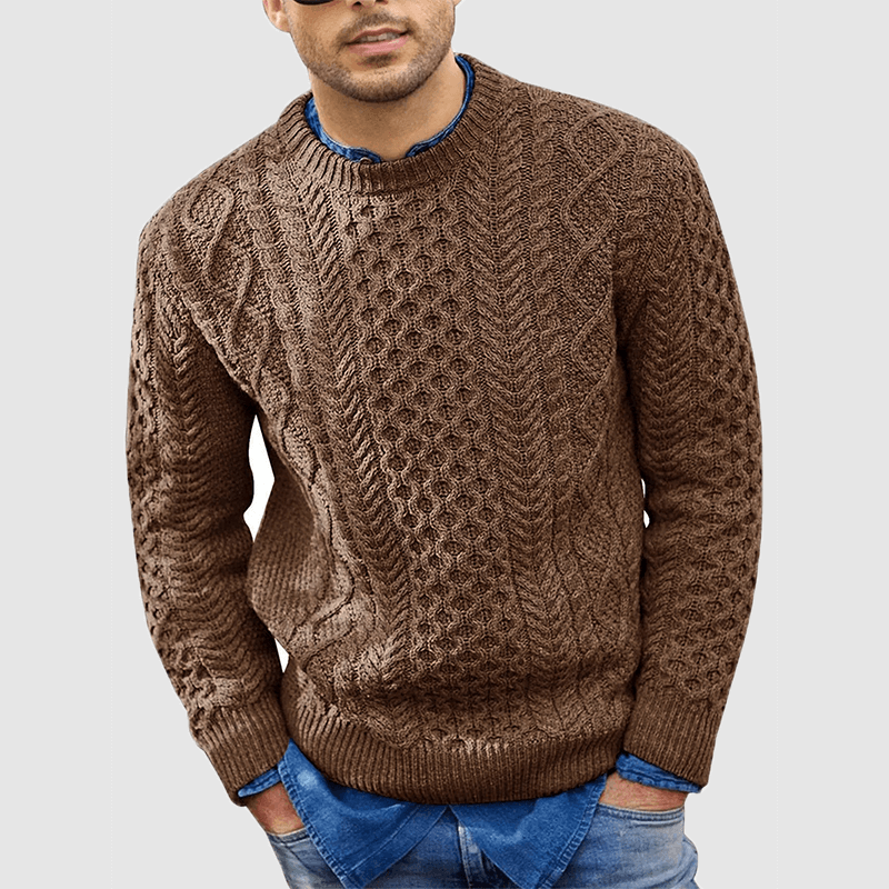 Herren Strickpullover Warm Rundhals - BerlinGlamour