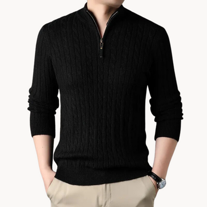 Strickpullover – Kurzer Reißverschluss am Hals und schnelle Luftstromkontrolle 2