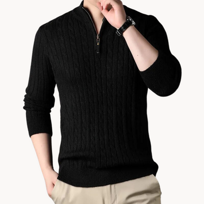 Strickpullover – Kurzer Reißverschluss am Hals und schnelle Luftstromkontrolle 3
