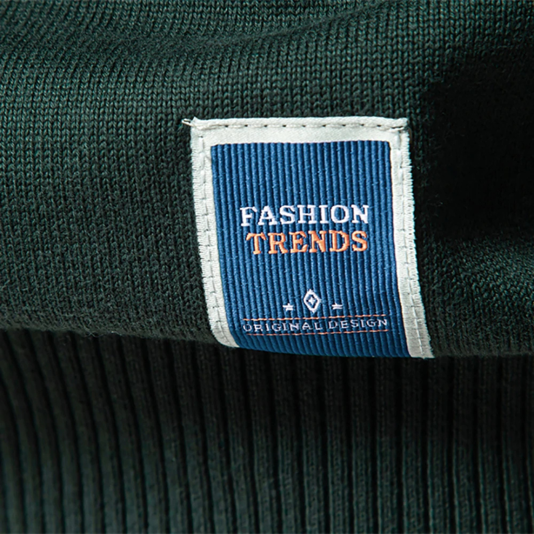 Strickpullover – Viertelreißverschluss am Hals und glatte Lagenpassform 4