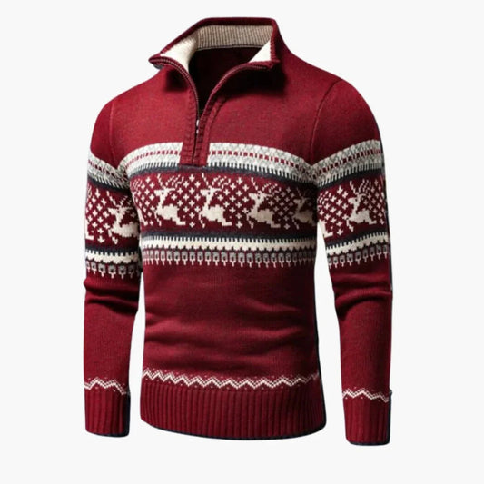 Strukturiert gestrickter Pullover für Herren 0