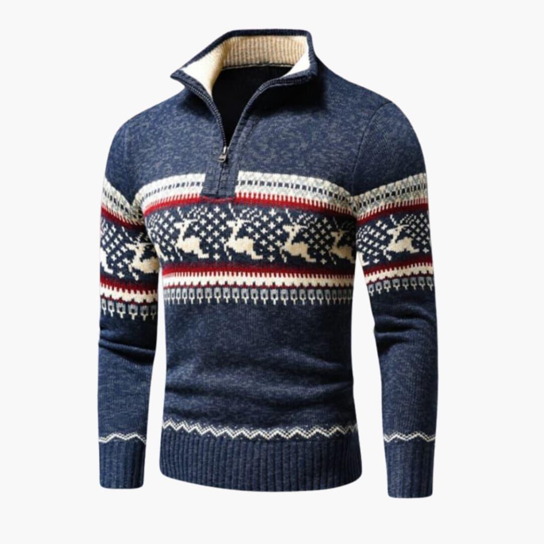 Strukturiert gestrickter Pullover für Herren 1