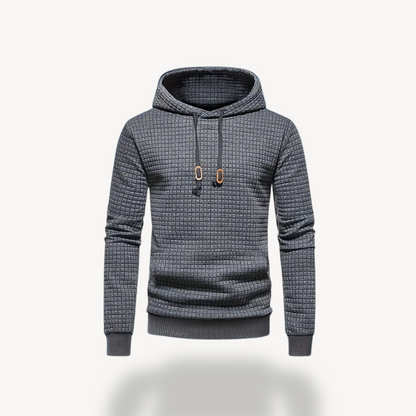 Strukturierter Herren-Hoodie aus Polyesterstrick | Loravelle 4