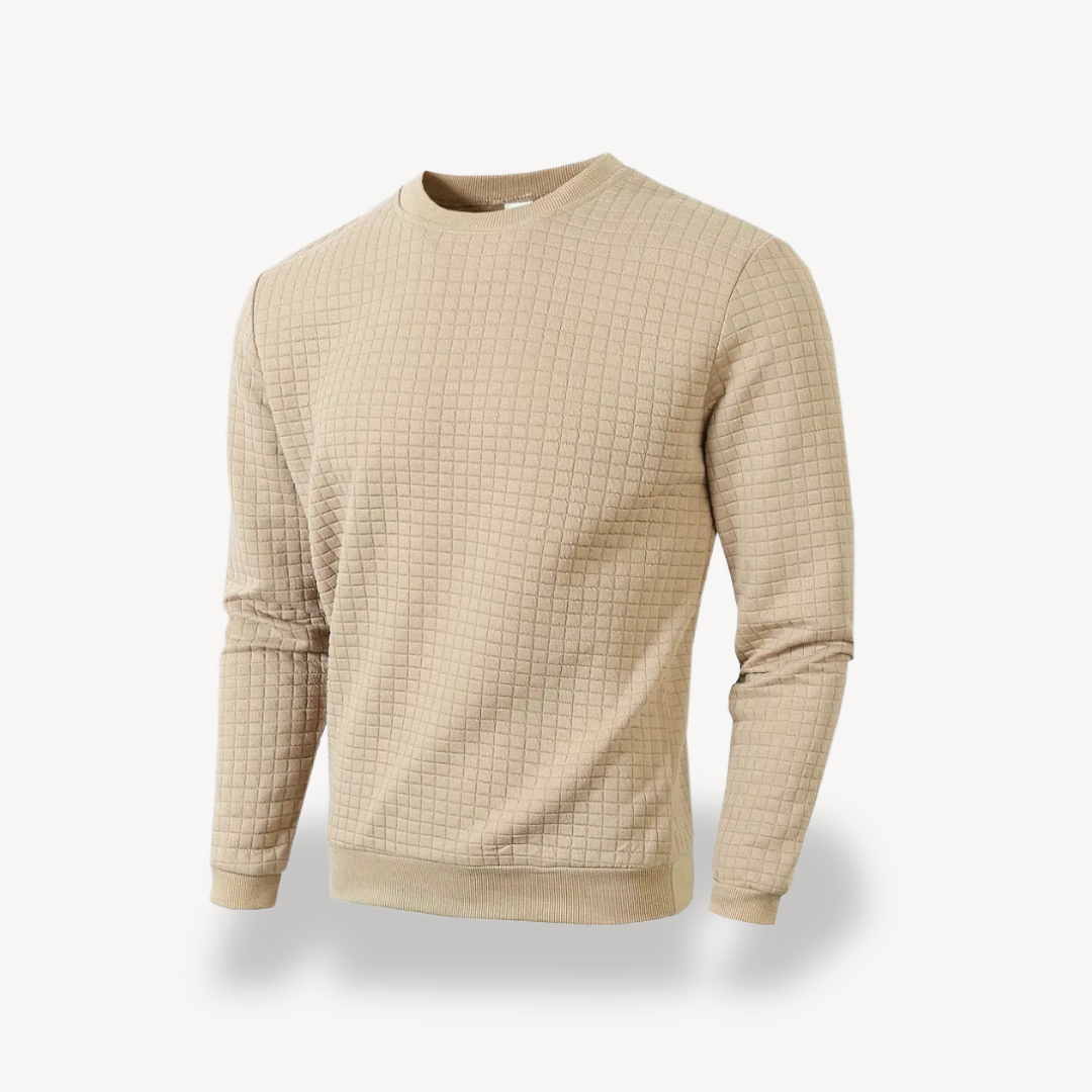 Strukturiertes Strick-Sweatshirt für Herren | Loravelle 5