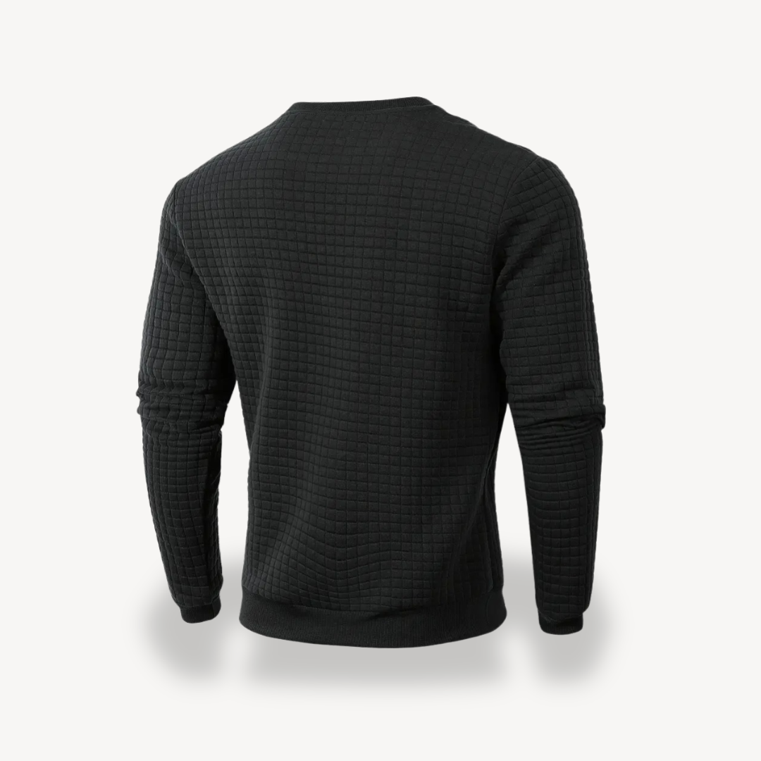 Strukturiertes Strick-Sweatshirt für Herren | Loravelle 8
