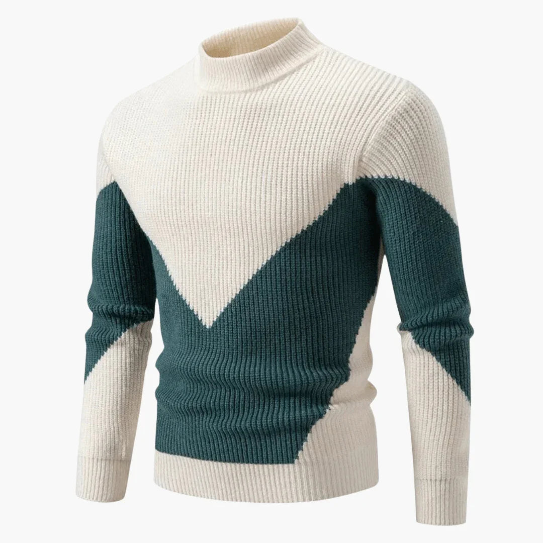Strukturiertes Strickpullover für Herren 5