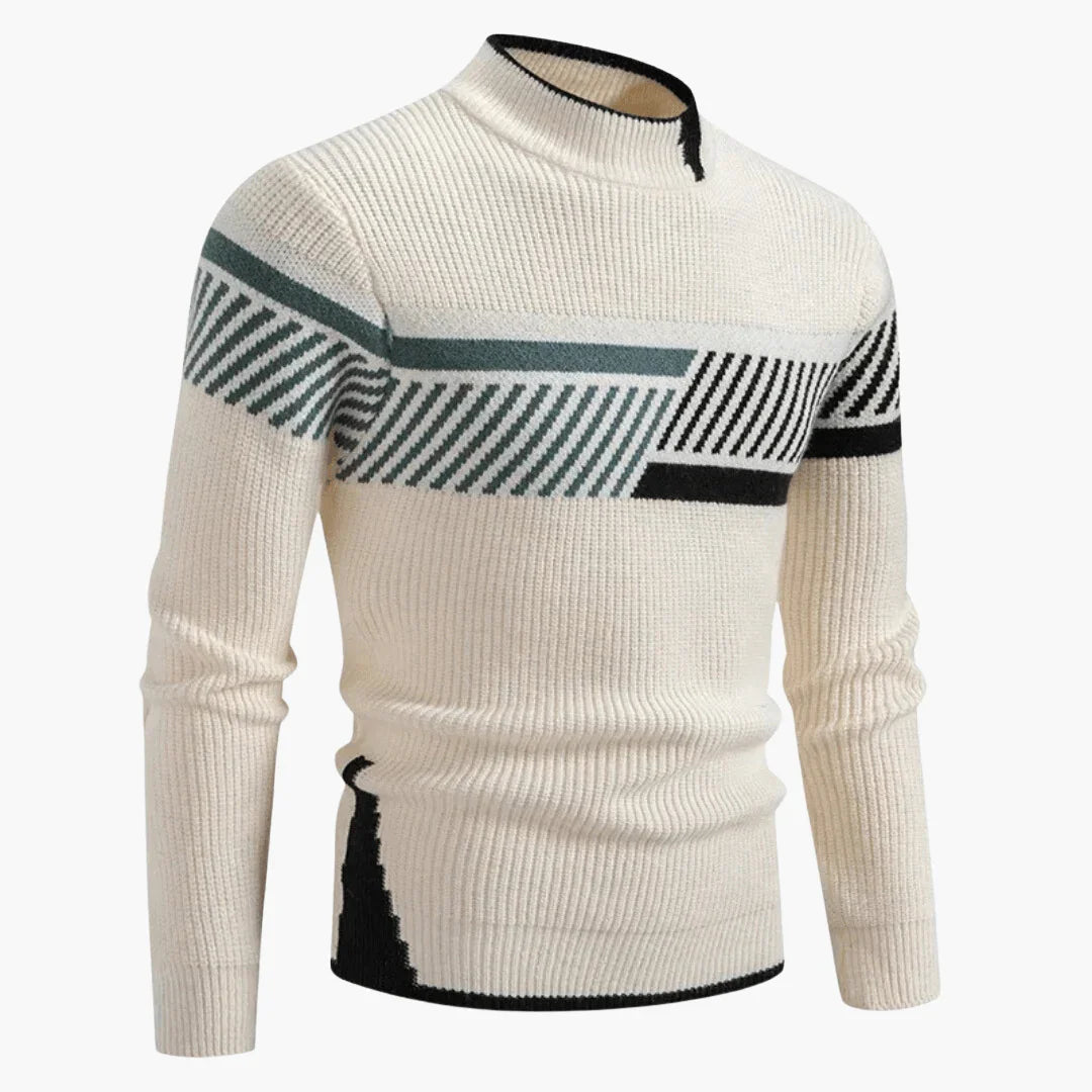 Strukturiertes Strickpullover für Herren 6