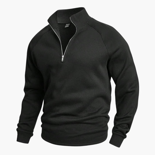 Stylischer Halfzip Strickpullover für Herren 0
