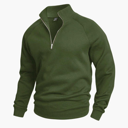 Stylischer Halfzip Strickpullover für Herren 1
