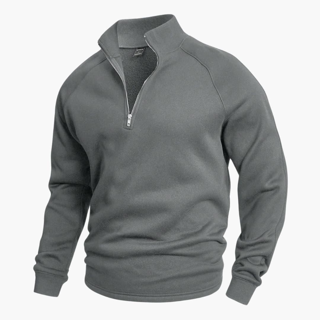 Stylischer Halfzip Strickpullover für Herren 2