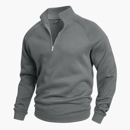 Stylischer Halfzip Strickpullover für Herren 2