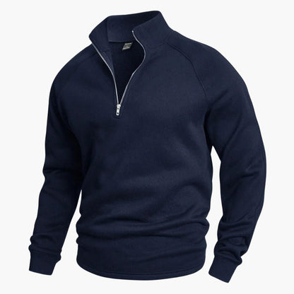 Stylischer Halfzip Strickpullover für Herren 3