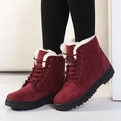 Damen Stiefeletten Warm Gefüttert Winterstiefel - BerlinGlamour