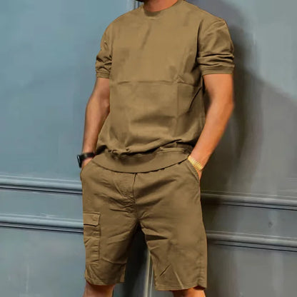 Herren Freizeit Set Bequem Stilvoll Casual