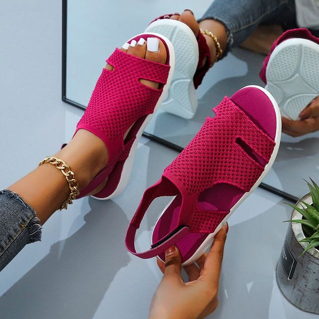 Damen-Sandalen Bequem Atmungsaktiv Komfort