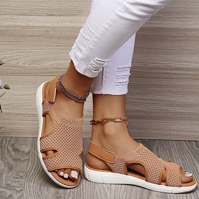 Damen-Sandalen Bequem Atmungsaktiv Komfort - BerlinGlamour