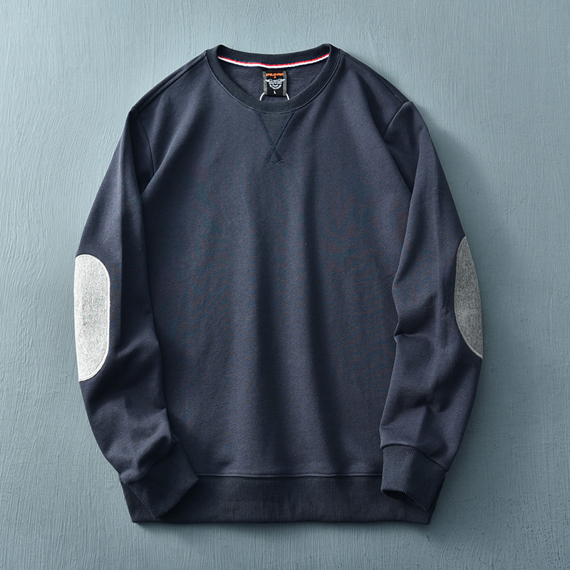 Großer Herren Pullover Lässig Übergröße mit Patches - BerlinGlamour