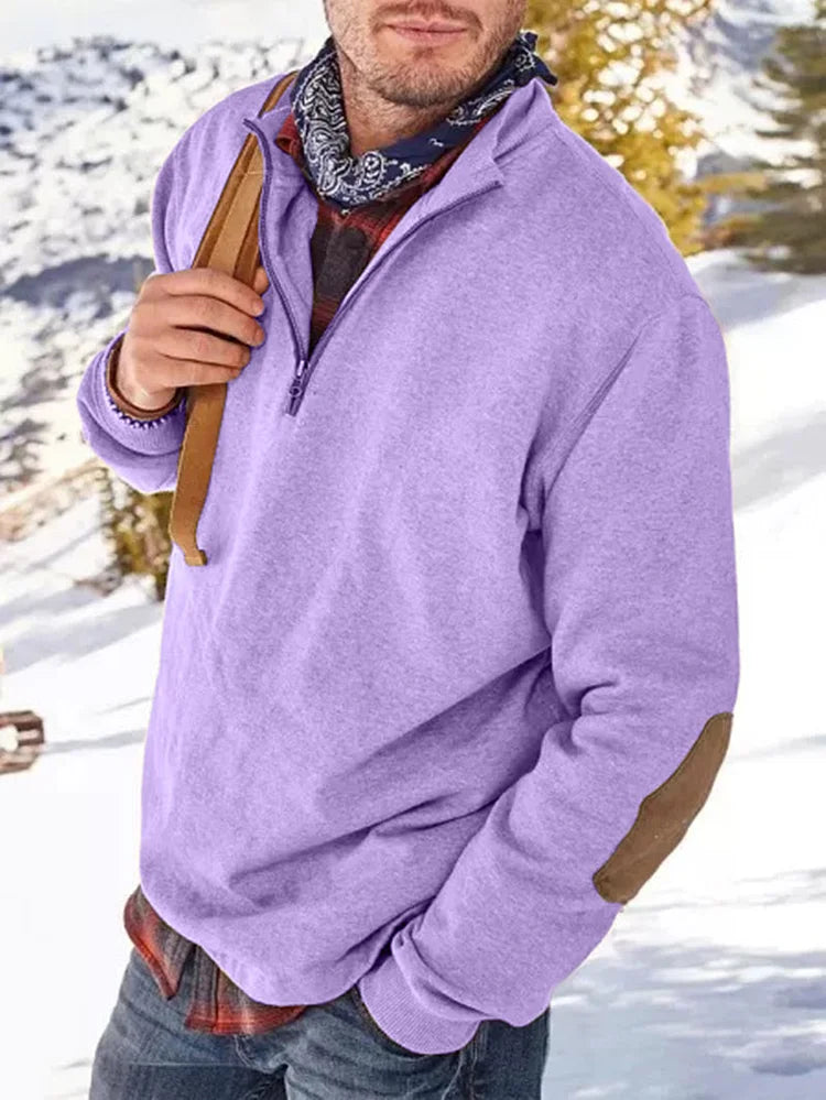Herren Sweatshirt mit Reißverschluss Lässig Modern - BerlinGlamour