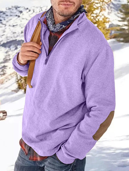 Herren Sweatshirt mit Reißverschluss Lässig Modern - BerlinGlamour