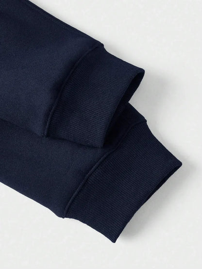 Sweatshirt mit Viertelreißverschluss – Lässiger, warmer Pullover mit halbem Reißverschluss für Männer-Chaps Herrenmode