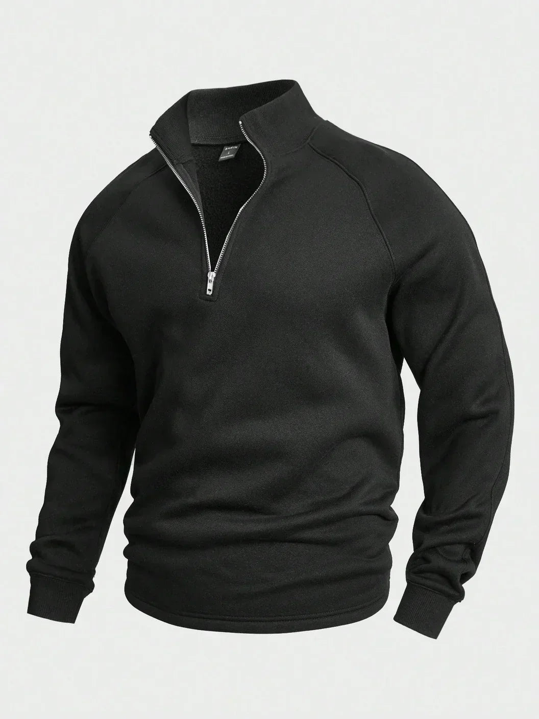Herren Sweatshirt Viertelreißverschluss Warm - BerlinGlamour