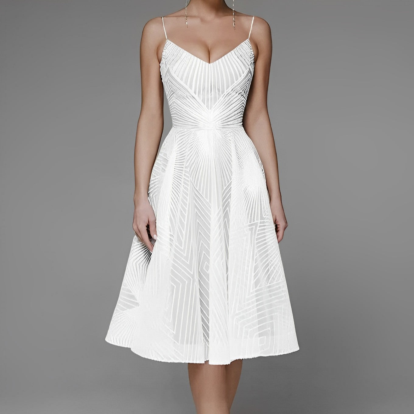 Symmetrisches Abendkleid