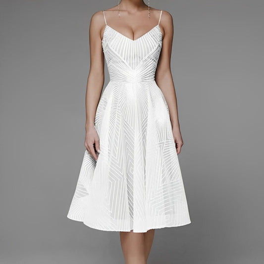 Symmetrisches Abendkleid