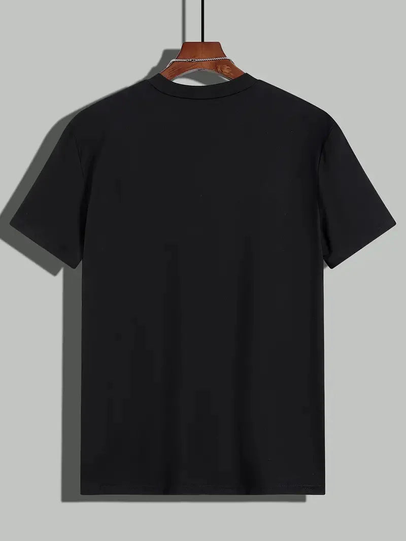 T-Shirt - Casual - Kurze Ärmel - T-Shirt mit Rundhalsausschnitt - Herrenhemden-Chaps Herrenmode