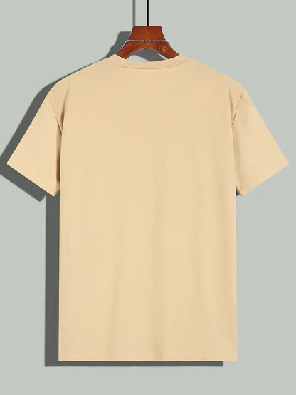 T-Shirt - Casual - Kurze Ärmel - T-Shirt mit Rundhalsausschnitt - Herrenhemden-Chaps Herrenmode