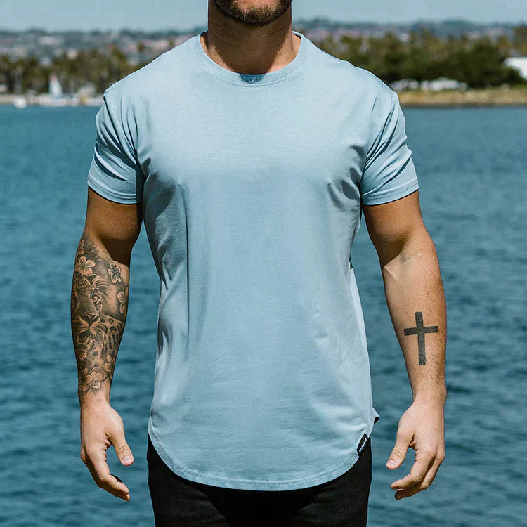 Herren T-Shirt Slim Fit Kurzarm Rundhalsausschnitt - BerlinGlamour