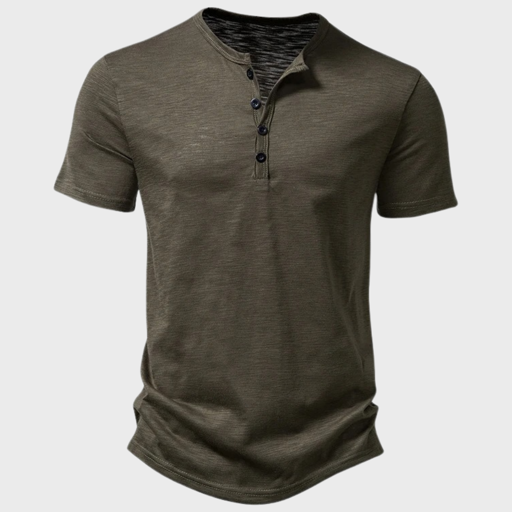 Herren T-Shirt Kurzarm V-Ausschnitt Modern - BerlinGlamour