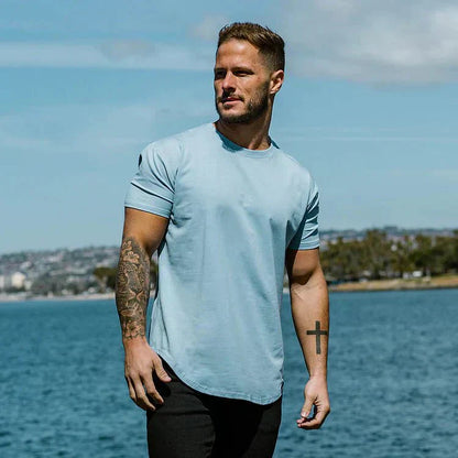 Herren T-Shirt Slim Fit Rundhals Sportlich - BerlinGlamour