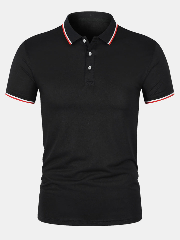 Herren Poloshirt Kurzarm Schmal Geschnitten - BerlinGlamour