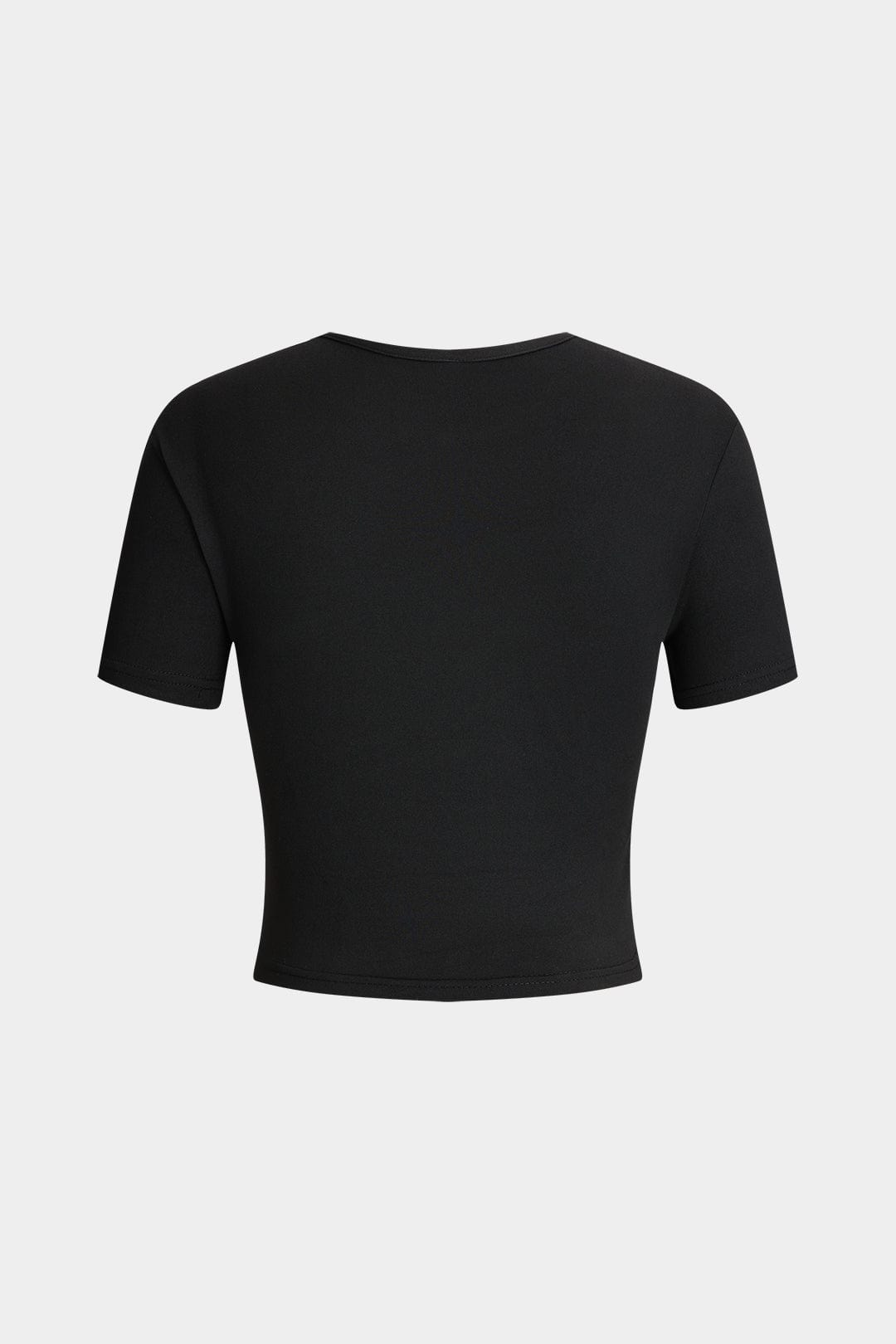 Schwarzes Cropped T-Shirt mit Aufdruck Don't Be Jealous