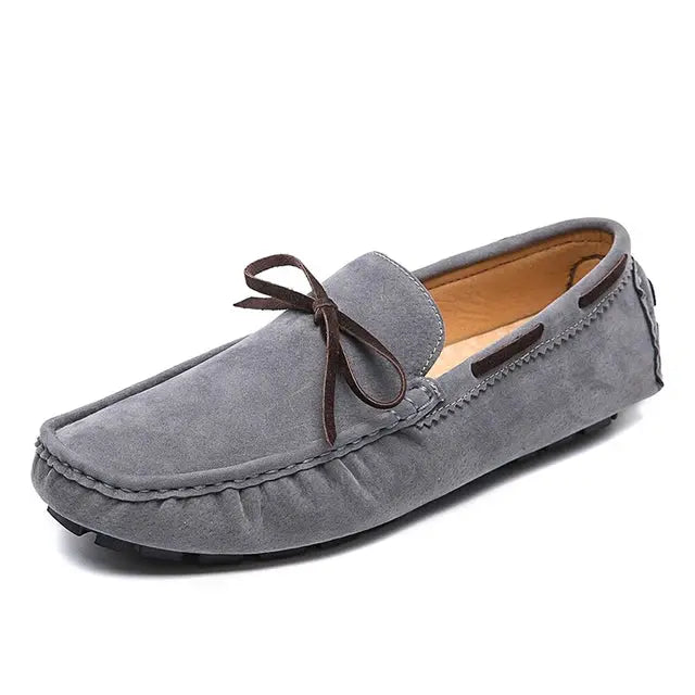 Herren Schnürloafer aus echtem Leder Schwarz Elegant