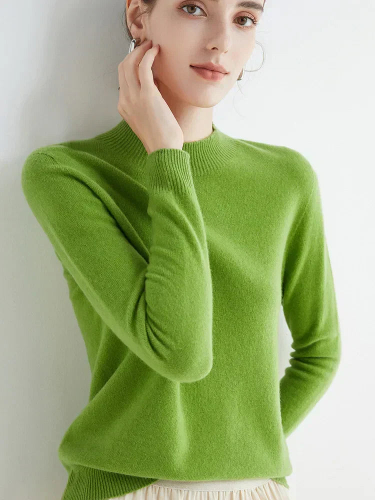 Damen Pullover Elegent Langarm Stilvoll