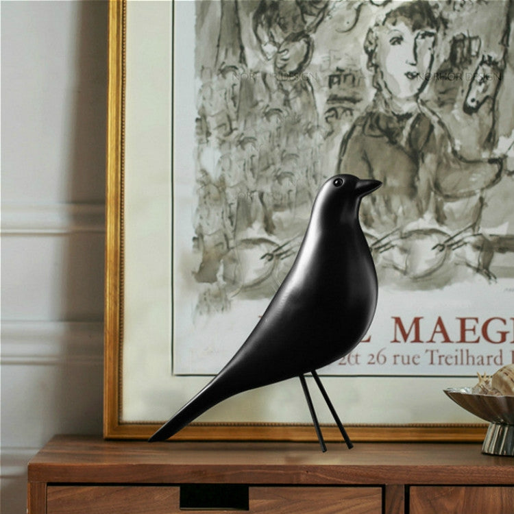 Schwarze Vogel Figurine Dekoration für Büro und Heim