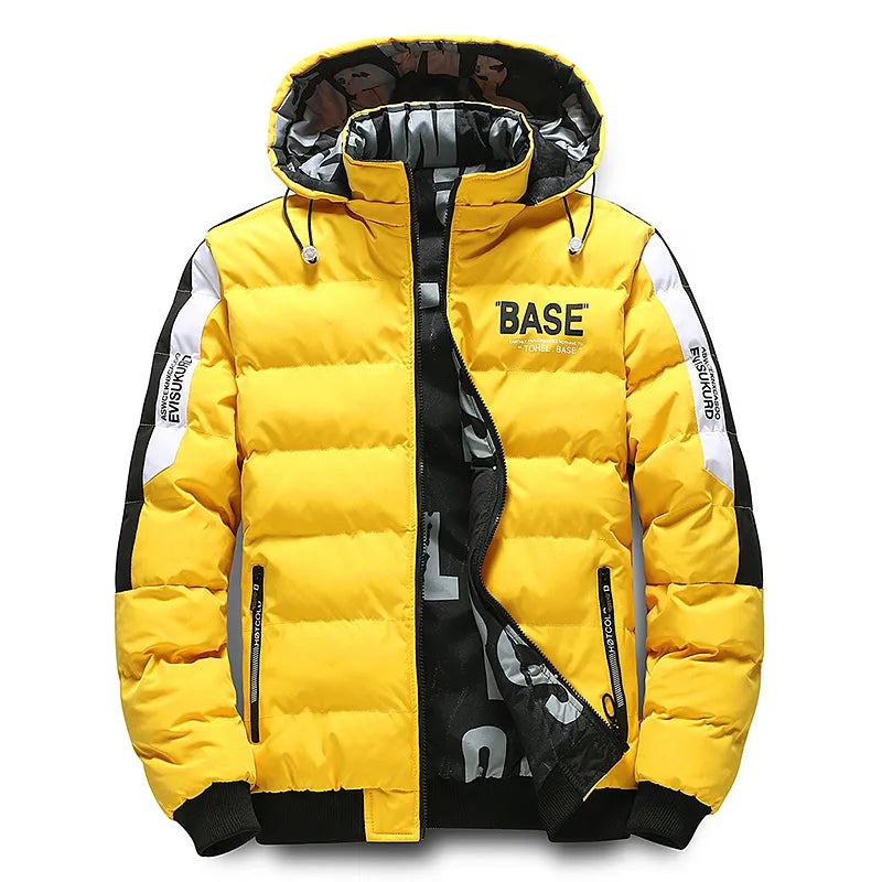 Herren Winterjacke Daunen gefüllt Warm Isoliert - BerlinGlamour