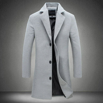 Herren Wintermantel Lang Formal Warm