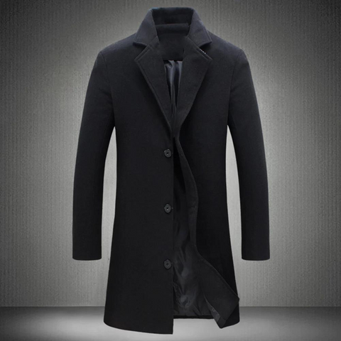 Herren Wintermantel Lang Formal Warm - BerlinGlamour