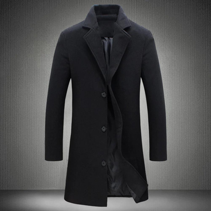 Herren Wintermantel Lang Formal Warm - BerlinGlamour