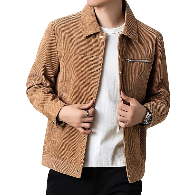 Herren Übergangsjacke Kord Hochwertig Klassisch - BerlinGlamour