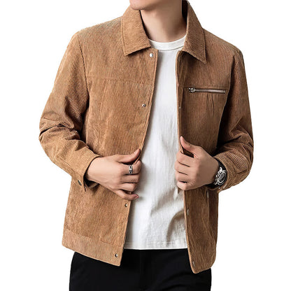 Herren Übergangsjacke Kord Hochwertig Klassisch - BerlinGlamour