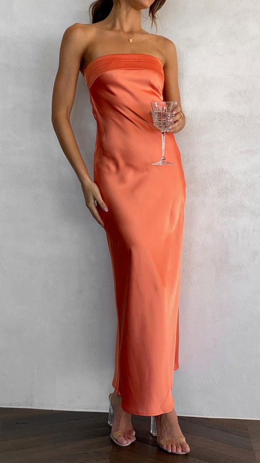 Hochzeitskleid Damen Schulterfrei Elegant Stuft - BerlinGlamour