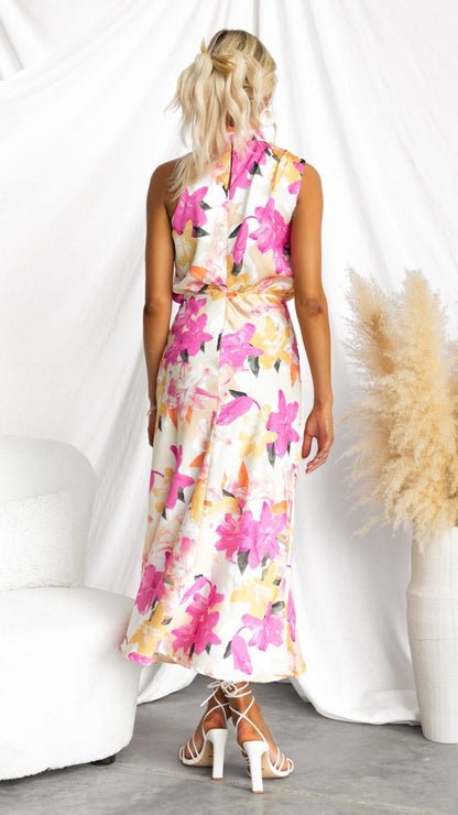 Damenkleid Hochzeitsgast Halterneck Elegant