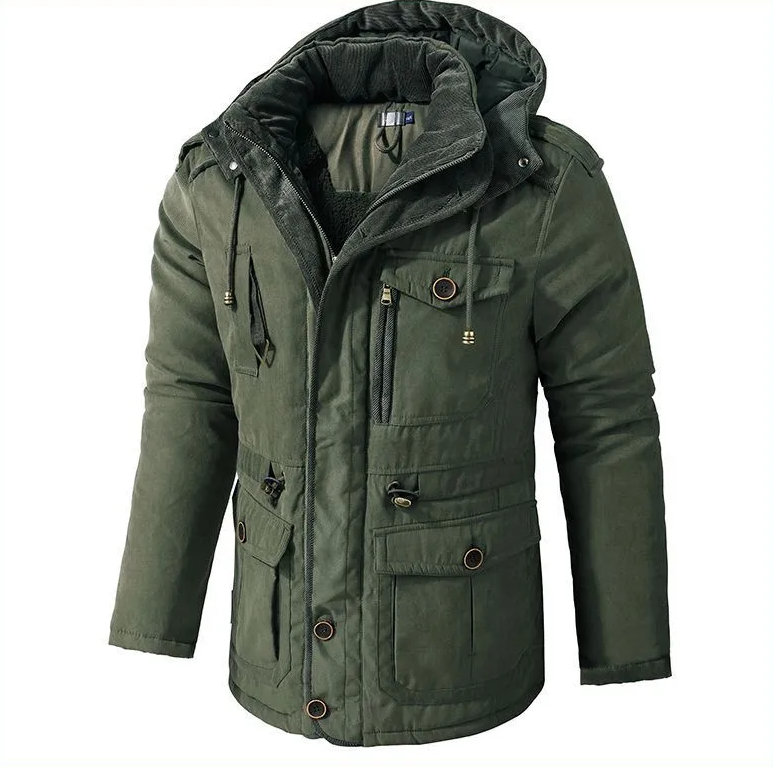 Herrenjacke Warm Isoliert Winterjacke Outdoor Stilvoll