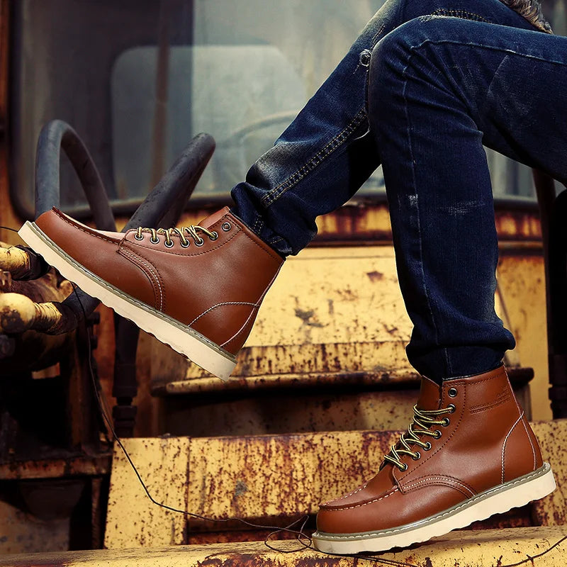 Herren Winterstiefel Warm Isoliert Robust