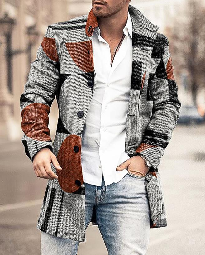 Herren Winterjacke Warm Isoliert Mit Kragen