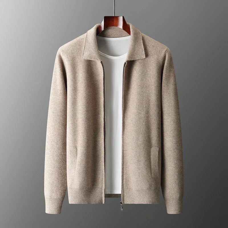 Herren Strickjacke Kaschmir Weich Elegant - BerlinGlamour